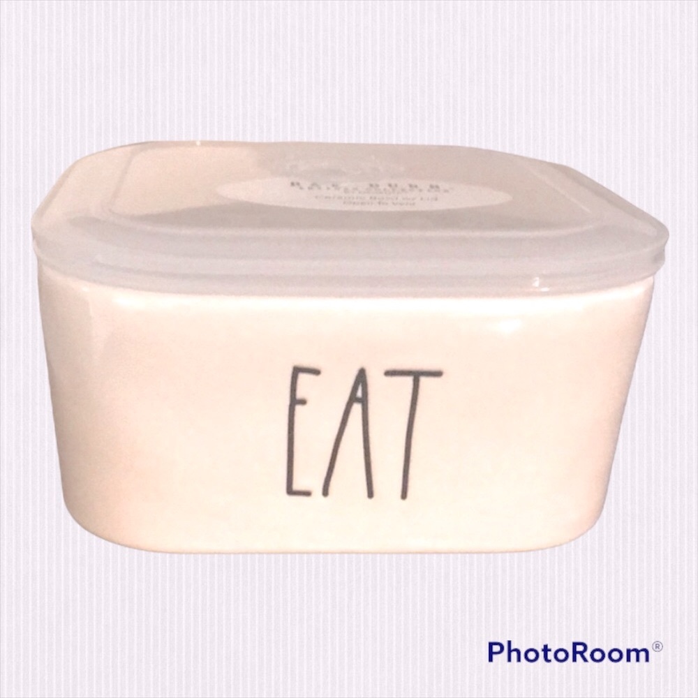 Rae Dunn EAT storage bowl